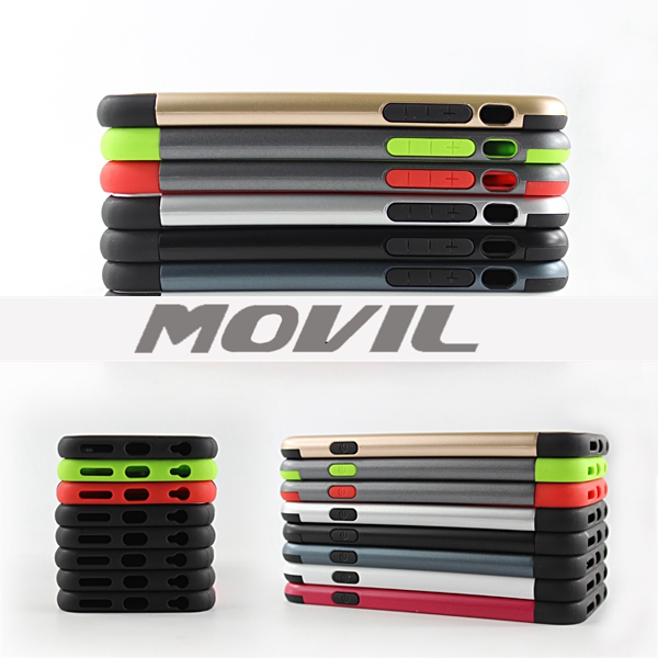 NP-2475 2 en 1 tpu    pc funda  para Apple iPhone 6-18